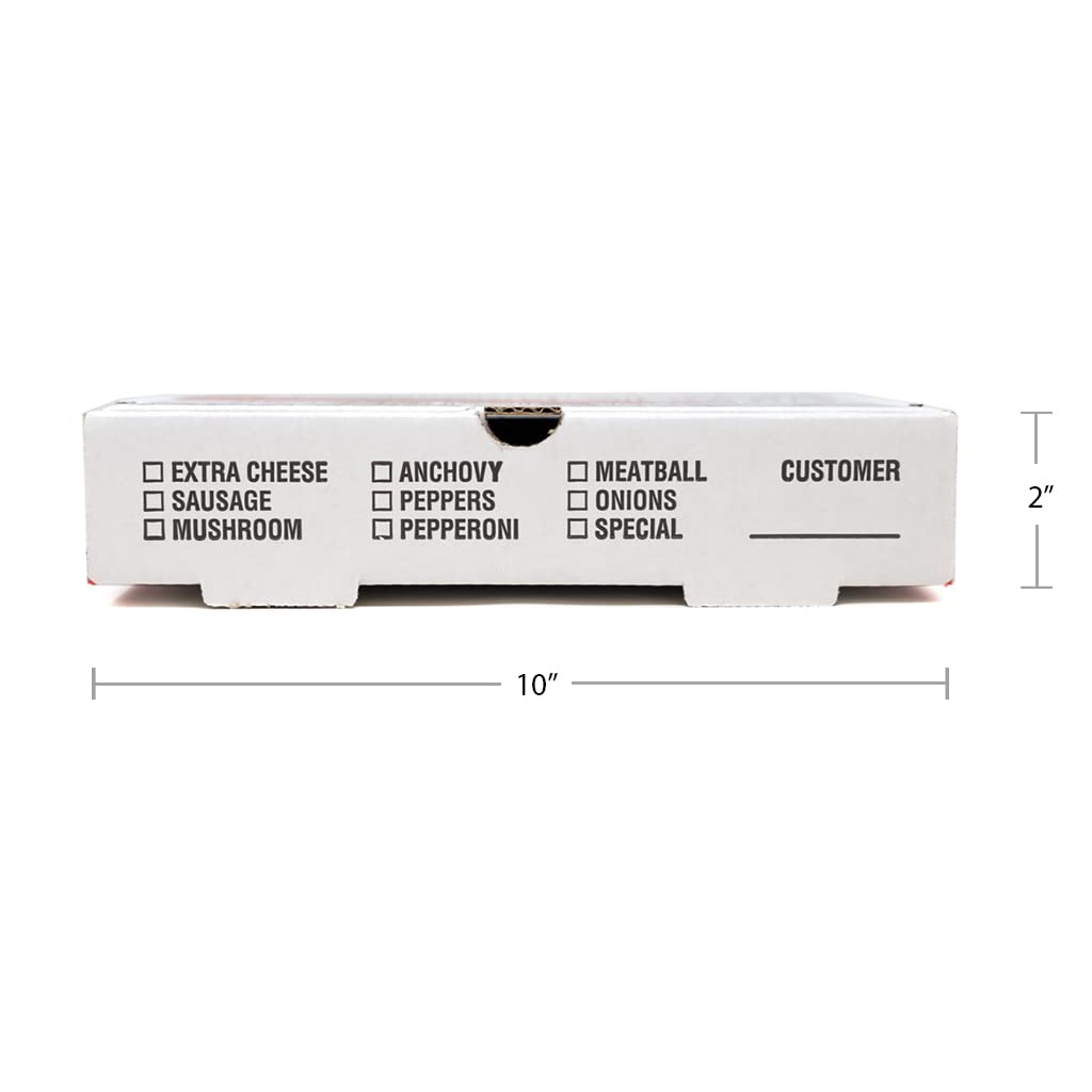 Square Cafe Design B-Flute Corrugated Pizza Box White by Rock Tenn – 50.0 liters, Cardboard, White, Model 118275