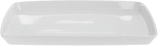 BIA Cordon Bleu White Porcelain Rectangular Platter - 18 3/4" L x 12" W x 1 1/2" H