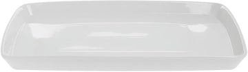 BIA Cordon Bleu White Porcelain Rectangular Platter - 18 3/4" L x 12" W x 1 1/2" H