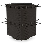Azar Displays Pegboard + Hooks / Black / 14" x 14" x 21" Pegboard Hooks