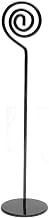 HUBERT Sign Holder Black Metal Wire Swirl Top Sign Holder - 9"H