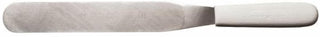 Dexter Sani-Safe Stainless Steel Baker's Spatula with White Polypropylene Handle - 10"L Blade