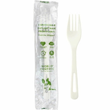 World Centric FO-PS-I TPLA 6.3" Forks – Individually Wrapped (Pack of 750)