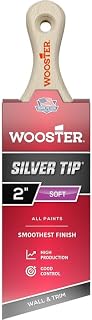 96-Pack of 2” Wooster 5225 Silver Tip CT Polyester Short Handle Angle Sash Paint Brush