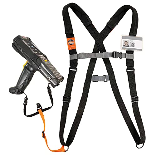 Ergodyne Small / Black / Barcode Padded Scanner Harness Lanyard Bar Code Scanners