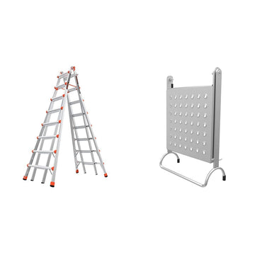 Ladder Systems Stepladder and Work Platform Accessory by Little Giant – 15 Ft., Aluminum, Silver, Model SkyScraper M15