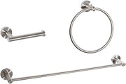 ELEGANT Kitchen and Bath Alma 3-Piece Bathroom Hardware Set in Brushed Nickel