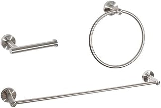 ELEGANT Kitchen and Bath Alma 3-Piece Bathroom Hardware Set in Brushed Nickel