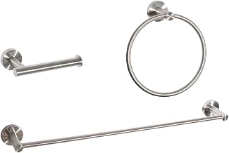 ELEGANT Kitchen and Bath Alma 3-Piece Bathroom Hardware Set in Brushed Nickel