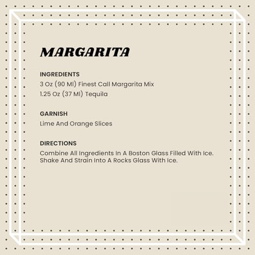 Premium Margarita Mix by Finest Call – 128 Fl Oz (Pack of 2), Pack of 2