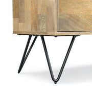 SIMPLIHOME Refined Natural / 68 inch / Rectangle Television Stands & Entertainment Centers