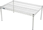 Nexel Poly-Green Wire Dunnage Rack, 30"W x 18"D x 14"H