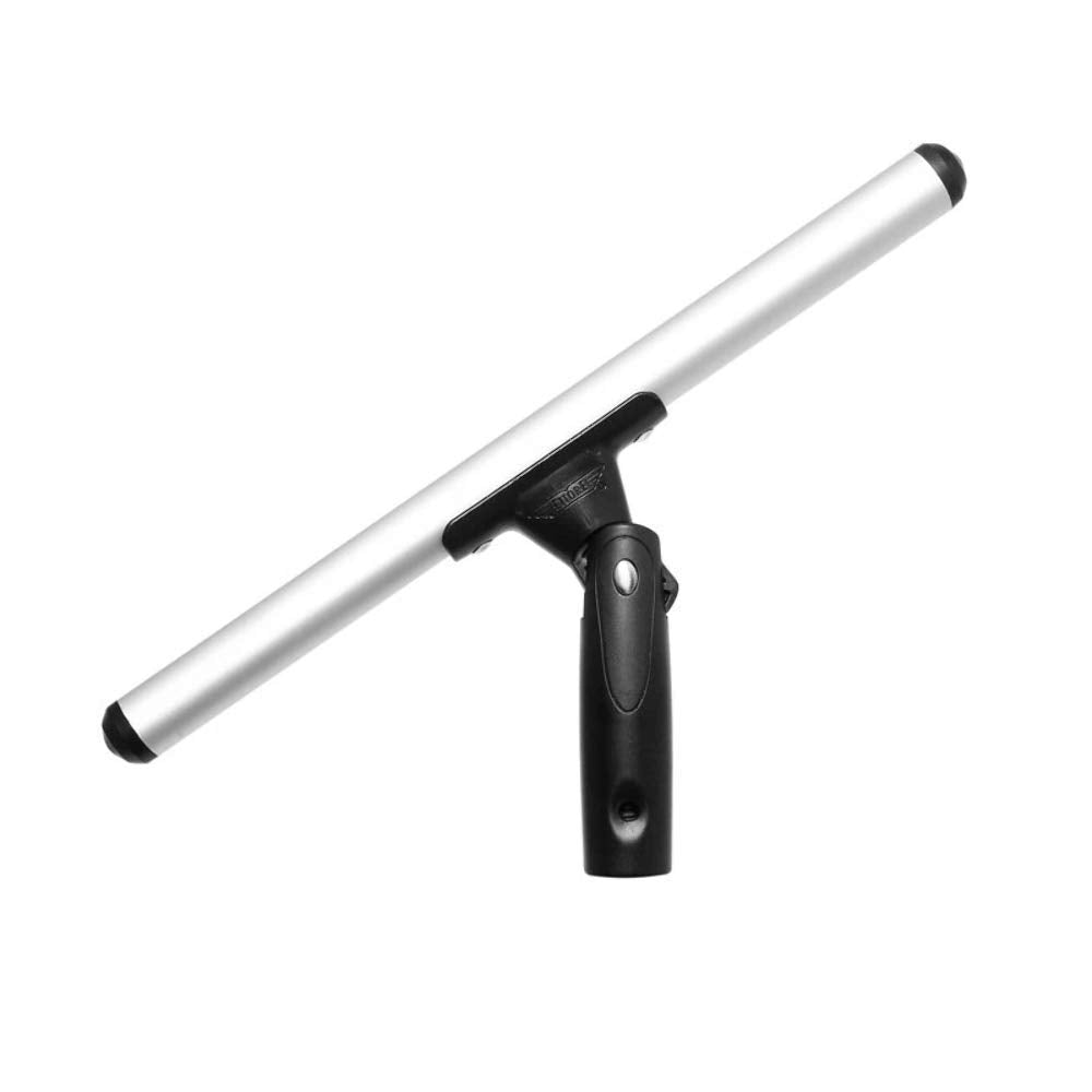 Super System T-Bar Handle - 10in/25cm by Ettore – 10in/25cm, Aluminum, Silver/Black, Model 1610
