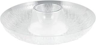 Crystalware Clear Plastic Sombrero Tray (1 Pc.) - Stunning Design, Perfect Serving Platter for Snacks, Appetizers & Treats