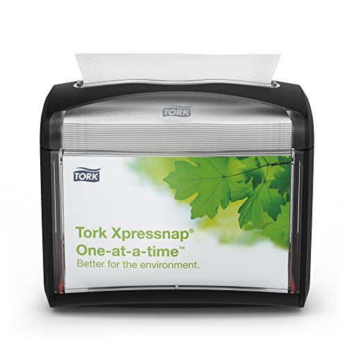 Tork Black / 6.7" x 7.9" x 5.6" - Black - Pack of 4 / New - Pack of 4 Paper Napkin Dispensers