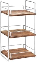 Cal-Mil 3704-3-49 Mid-Century Merchandiser, 26" Height, 13" Width, 12" Length, Chrome
