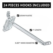 Azar Displays Pegboard + Hooks / Orange / 8" W x 20" H Display Racks