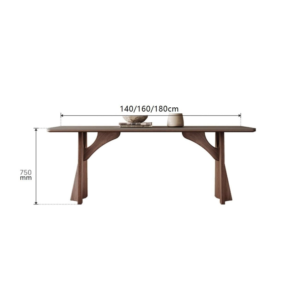 Mesa De Jantar Rock Plate Dining Table Rectangular Home Simple Modern Solid Wood Diner Table by JOYNOW – One Size, 180x90x75cm, Model 8524