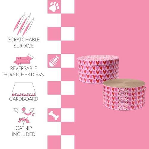 THE LICKER STORE Pink/Red / 12" / Modern;Mid-Century;Classic;Transitional;Traditional;Cottage;Casual Scratching Pads