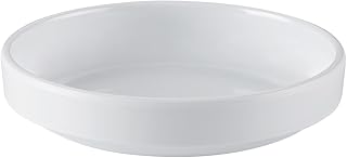 CAC Melamine Small Dish Round Stackable White 2oz 3-1/2", Box of 72