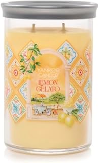Yankee Candle Lemon Gelato Large 2-Wick Signature Decorated Tumbler Candle