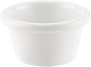 CAC Melamine Ramekin White 2oz 2 7/8", Box of 12