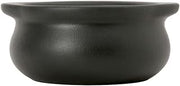 Tuxton Ovenware Matte Black Solid Color 12-Ounce Onion Soup Crock, Case of 12, Black; Scratch Resistant; Chip Resistant; Lead & Cadmium Free; Dishwasher, Microwave, Oven Safe