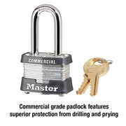 Master Lock 1 / 1 Pack / Silver Keyed Padlocks