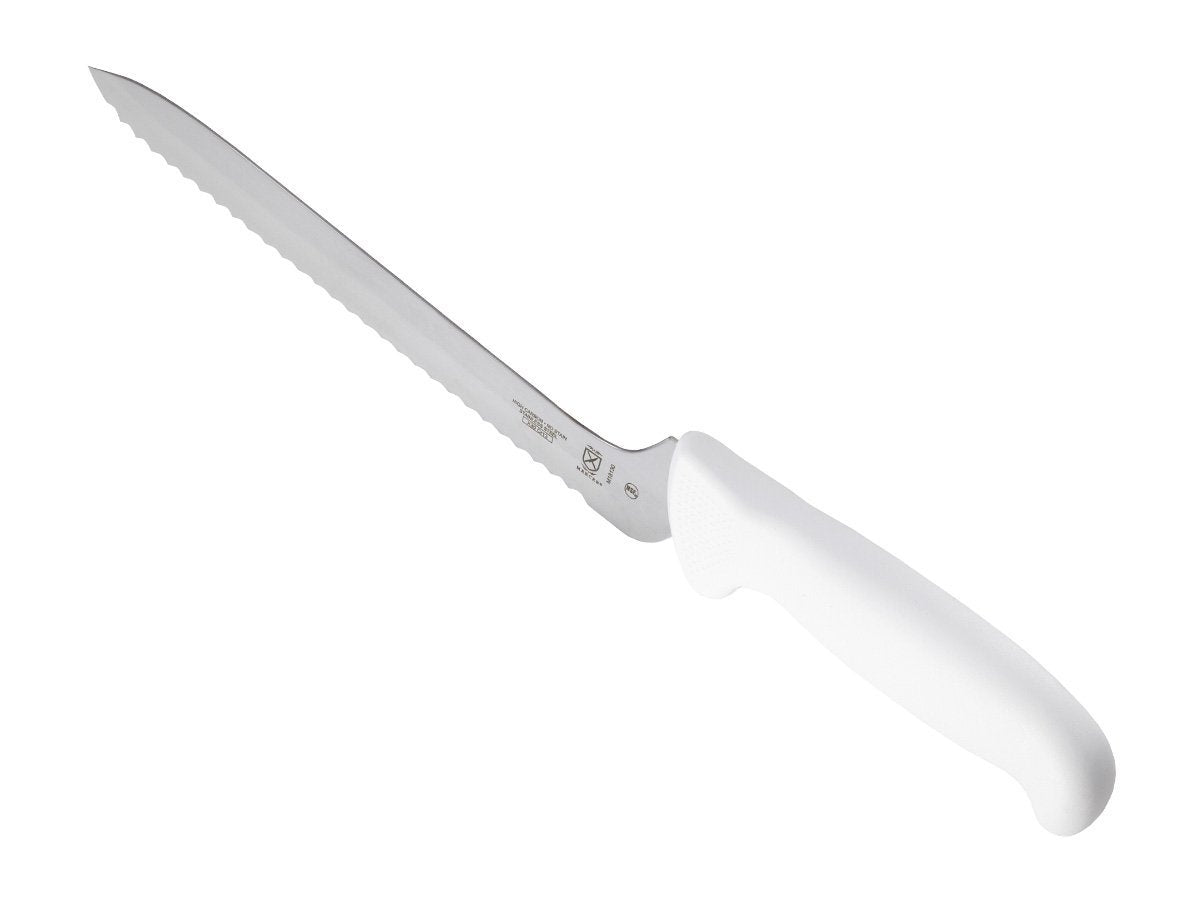 Mercer Culinary 8" / White / Wavy Edge Offset Utility Knife 8 Inch Boning Knives