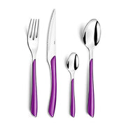 Amefa 32 Piece Cutlery Set for 8 People / Purple / Modern Flatware Sets