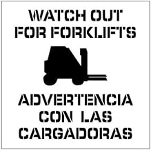 24X24.060 Warning Look Plastic Stencil