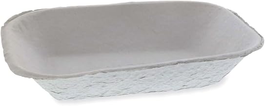 Pactive M633524Y Earthchoice Pulpex Steep Wall Food Tray, 9.13 X 6.88 X 1.75, Natural, Paper, 460/carton
