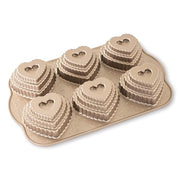 Nordic Ware Tiered Heart Cakelet / 3-Cup / Toffee Bundt Pans