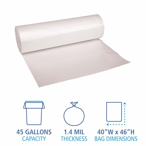 Boardwalk Clear / 1 Count (Pack of 100) / 1.1 mil Can Liners