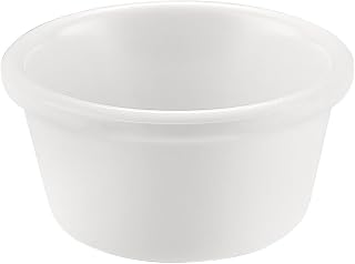 CAC Melamine Ramekin White 4oz 3 1/4", Box of 12