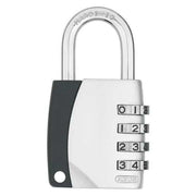 Lock 155/40 CARDED RESETTABLE COMBO Padlock by ABUS – Alloy Steel, Model 12825