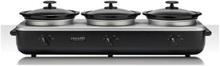 Crock-Pot SCRBC750-BS Trio Slow-Cooker Server, Black