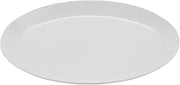 G.E.T. OP-1080-AW White 10 Oval Coupe Serving Platter Melamine Plastic, Settlement Collection (Pack of 12)