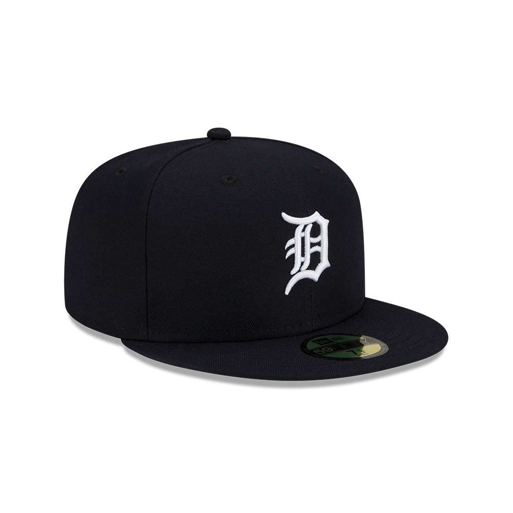59FIFTY Detroit Tigers Fitted Hat - Black / White by New Era – Navy, Model 196175611506