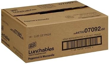 Lunchable Pepperoni Mozzarella Entree, 2.25 Ounce -- 16 per case.