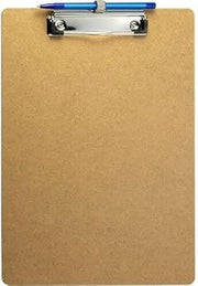 Officemate OIC83826 Low Profile Wood Letter Size Wood Clipboard with Pen Holder Brown - Pack of 6