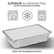 Stock Your Home 2 lb / 50 Pack / Silver Containers