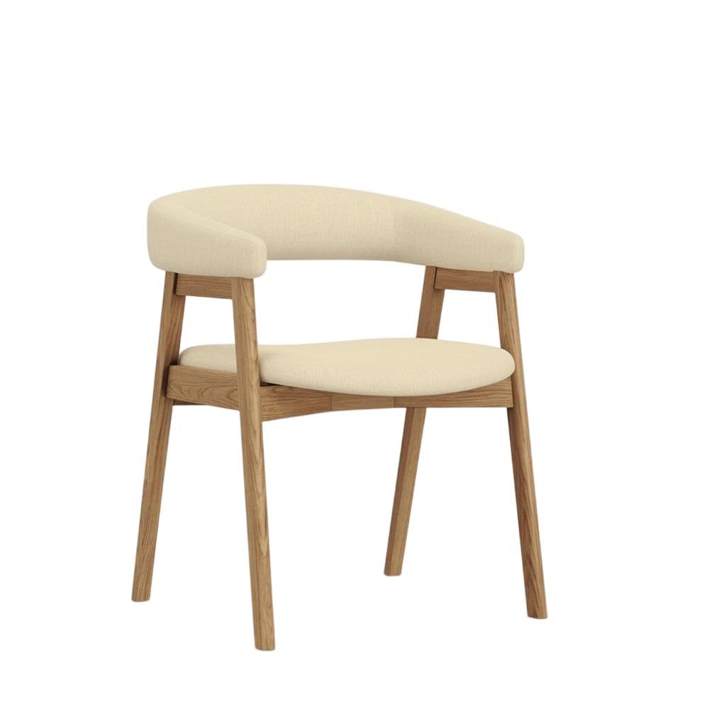 Solid Rubberwood Dining Chairs Set of by Starlight Canyon Home – Rubberwood, Brown, Pack of 2