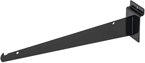 Slatwall Shelf Bracket 12" Black
