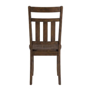 Turino Rustic Umber Side Chair in Brown by Furnifact – Rubberwood,Plywood, Brown, Pack of 2