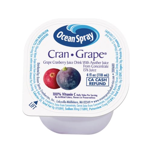 Ocean Spray Cran-Grape / 4 Fl Oz (Pack of 48) / 48 Fruit Juice