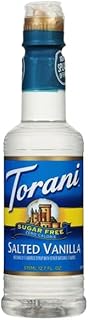Torani Salted Vanilla Zero Calorie Sugar Free Syrup, 12.7 Fl Oz