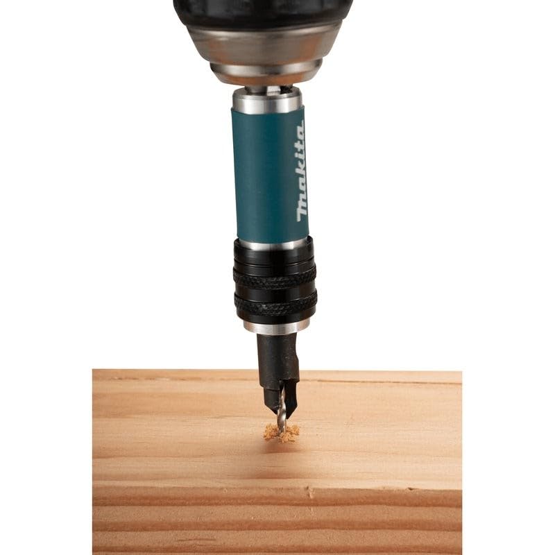 Drill Countersink and Drive Bit by Makita – 6# Gauge, High Speed Steel (HSS), Model D-73209