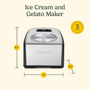 Cuisinart Stainless Steel / 1.5 Quart / 1.5 quarts Ice Cream Machines