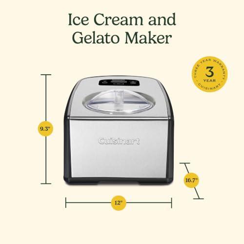Cuisinart Stainless Steel / 1.5 Quart / 1.5 quarts Ice Cream Machines